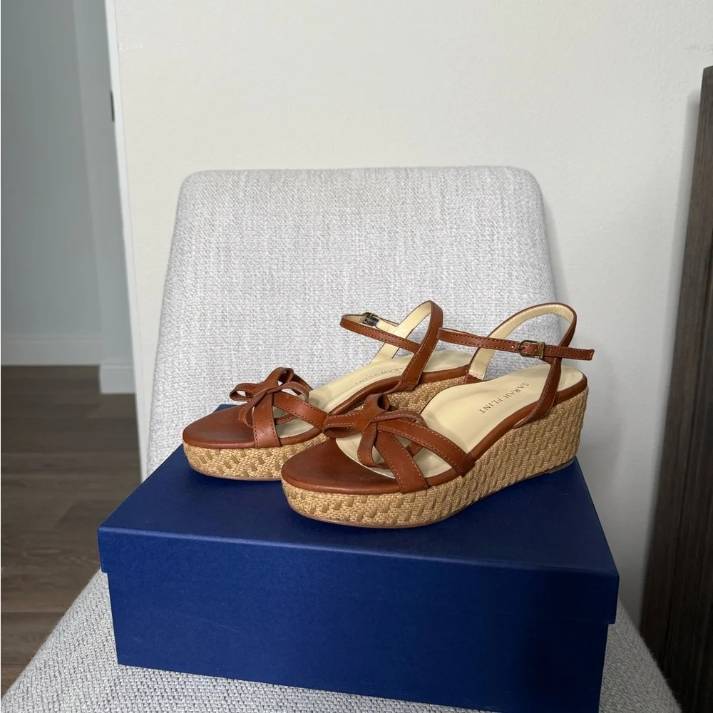 Sarah Flint Brown Wedges - Picture 6 of 9